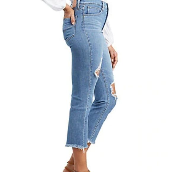 Levi's 724 High Rise Straight Cropped Jeans - Picture 3 of 6